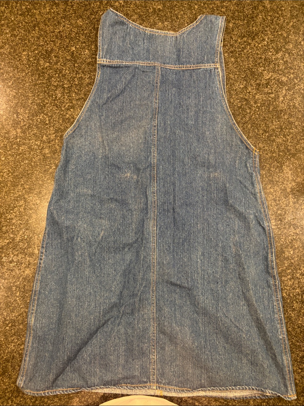 Denim Zip-Front women’s Jumper Dress - Blue - Picture 2 of 2